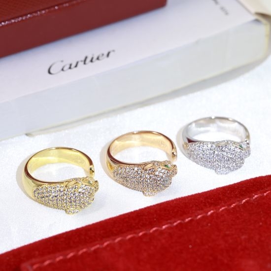 Cartier Emerald Accent Ring Adjustable Jewelry