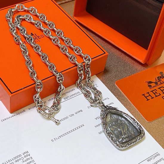 Hermes Classic Horse Pendant Fashion Necklace