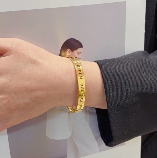 Miu Miu Elegant Hollow Bracelet for Daily Wear