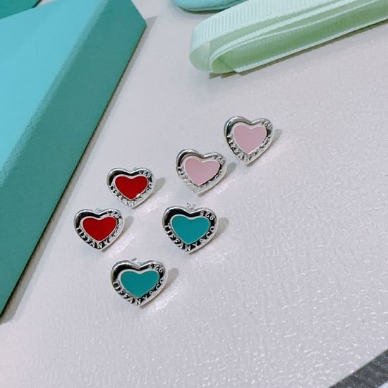 Versace Heart Shaped Stud Earrings Timeless Design