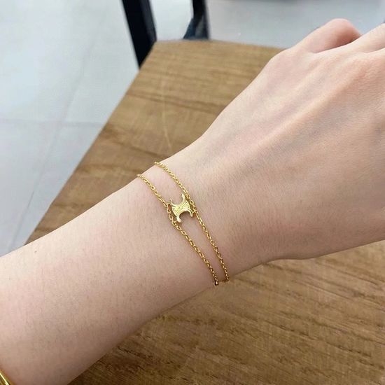 Celine Celine Triumph Arch Simple Bracelet