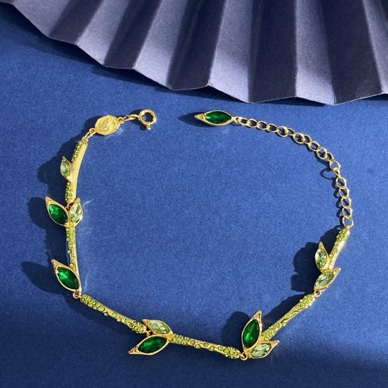 Swarovski Bamboo Element Green Diamond Bracelet