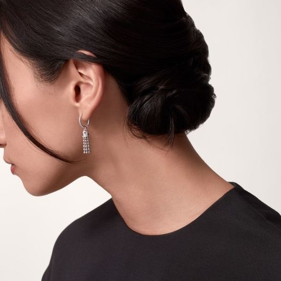 Cartier Tassel Spotted Earrings Exquisite Craft Jewelry