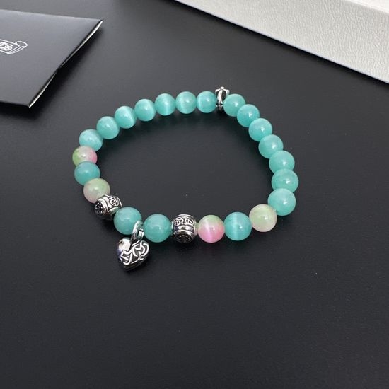 Chrome Hearts Classic Beaded Bracelet With Textured Details
