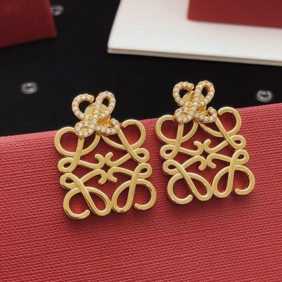 Loewe Polished Surface Stud Earrings