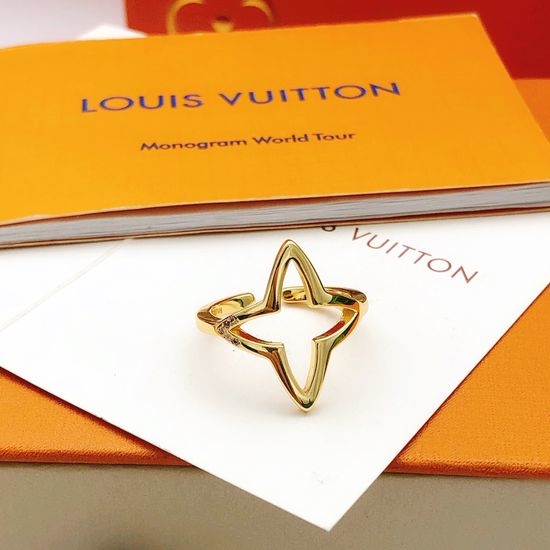 Louis Vuitton LV Smooth Surface Minimalist Style Ring