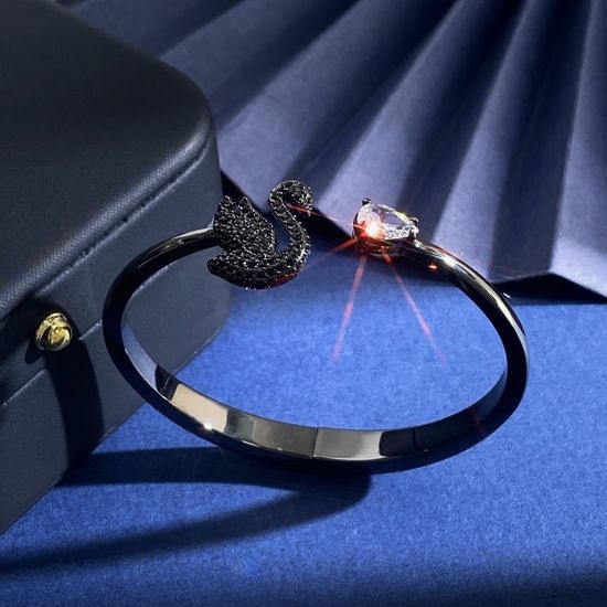 Swarovski Sparkling Crystal Open Cuff Bangle