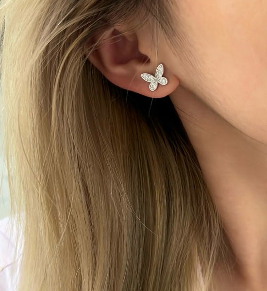 Messika Marquise Cut Butterfly Shape Stud Earrings