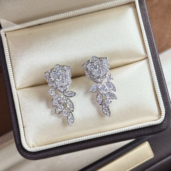 Piaget Camellia Tassel Drop Earrings
