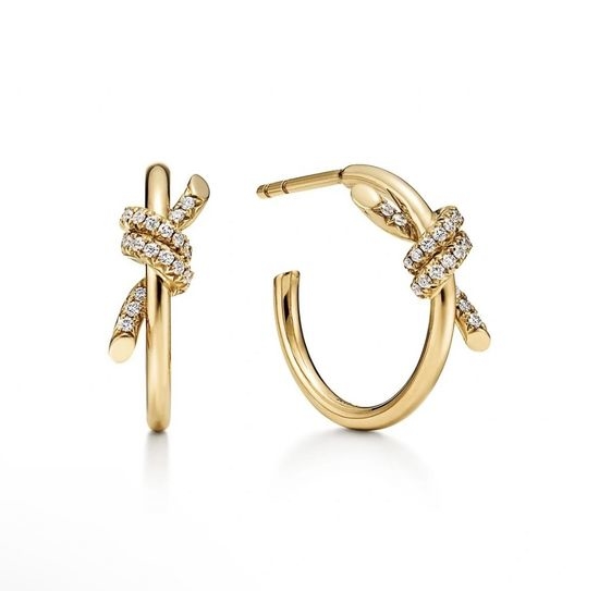Tiffany & Co. Smooth Knot Hoop Earrings