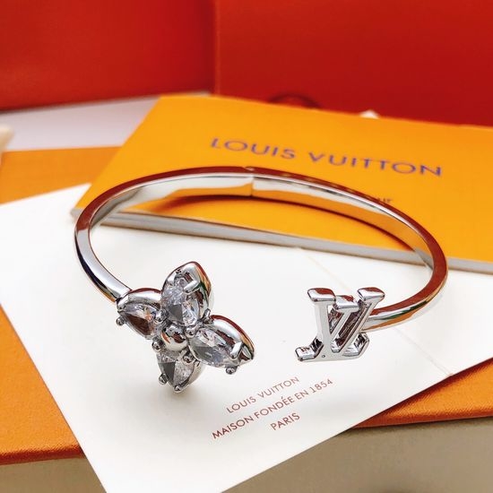 Louis Vuitton LV Diamond-set Horse-eye Bangle