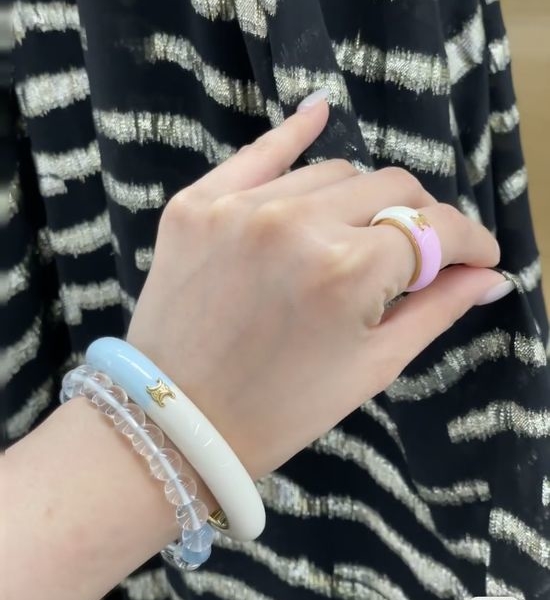 Celine Minimalist Fashion Cuff Bangle Bracelet