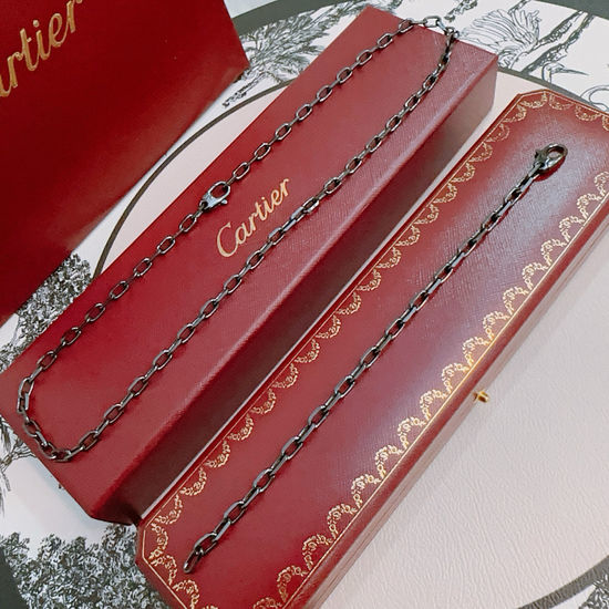Cartier Elegant Ring Design Necklace Bracelet Set