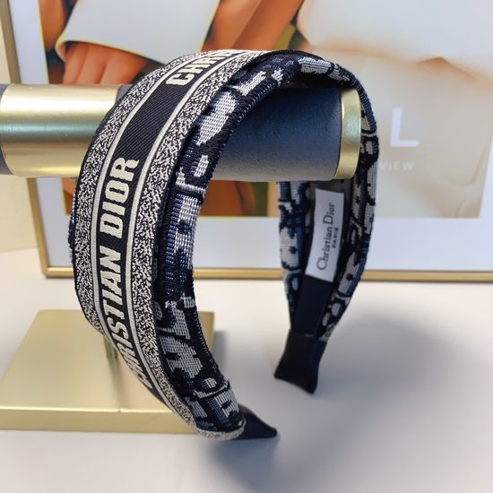 Christian Dior CD Wide Logo Hair Headband