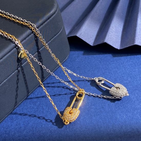 Apm monaco Safety Pin Shape Dainty Necklace
