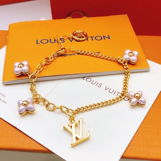 Louis Vuitton LV Pink Flower Shape Bracelet