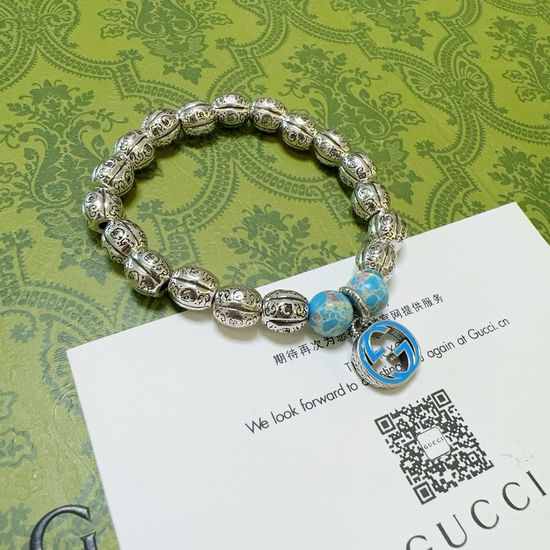 Gucci Vintage Beaded Bracelet With Delicate Details