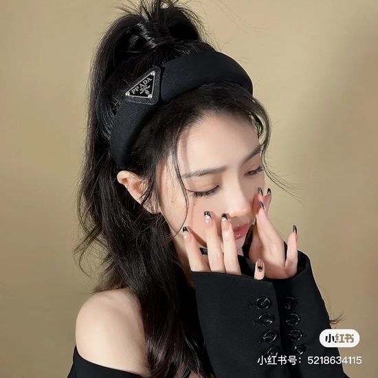 Prada Trendy Inverted Triangle Hair Band