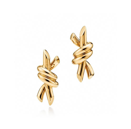 Tiffany & Co. Smooth Knot Design Stud Earrings