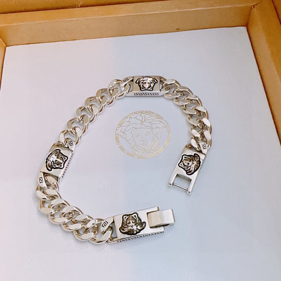 Versace Vintage Adjustable Silver Bracelet