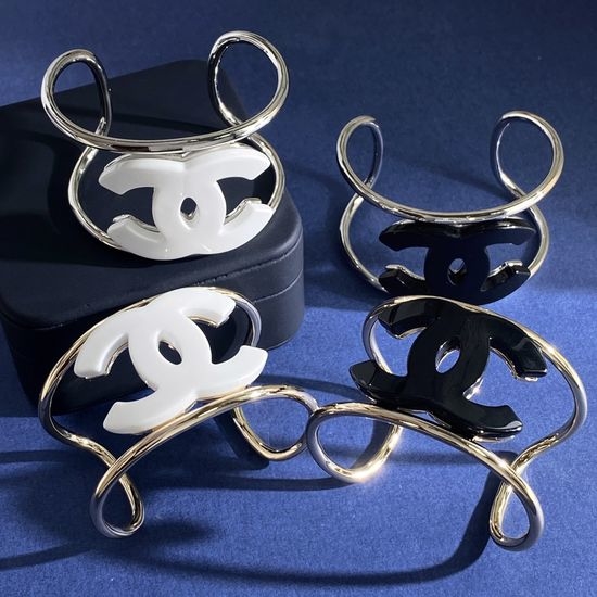 Chanel Wide Open Cuff Bangle Bracelet