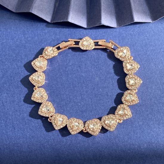 Swarovski Full Rhinestone Heart Shaped Bracelet