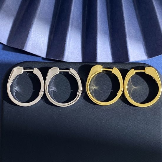 Loewe Minimalist Smooth Polished Stud Earrings