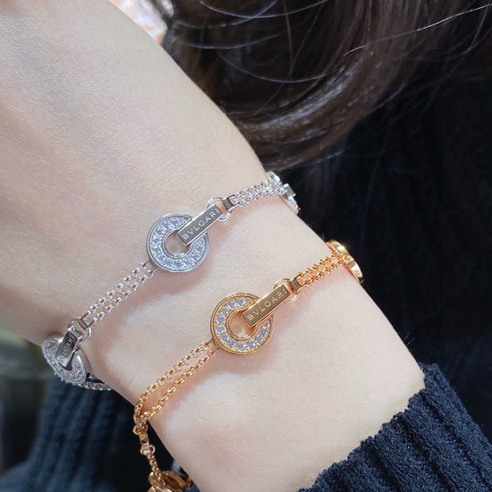 Bvlgari Full Diamond Coin Pattern Bracelet