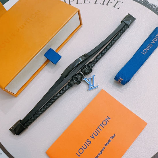 Louis Vuitton LV Adjustable Retro Leather Bracelet