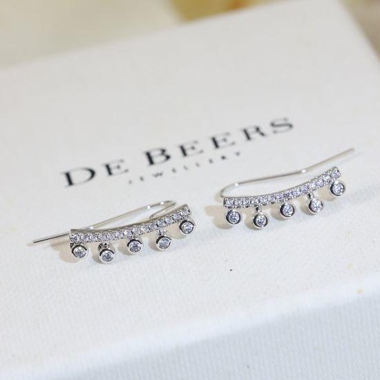 De Beers Plated Gold Stud Earrings