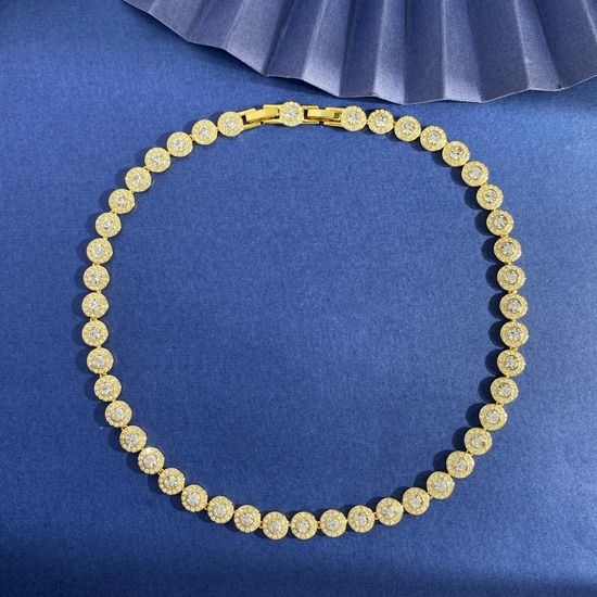 Swarovski Full Rhinestone Geometric Necklace