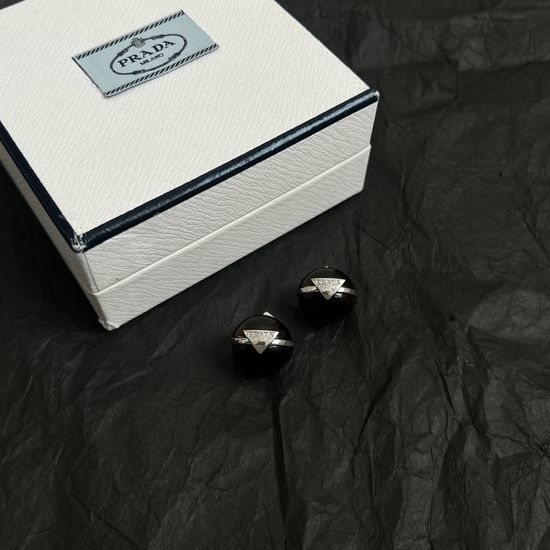 PRADA Classic Bright Gold Plated Earrings