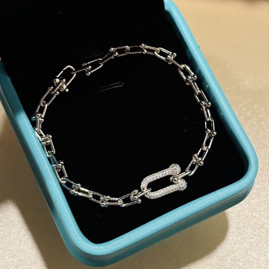 Tiffany & Co. Sterling Silver U-shaped Lock Bracelet