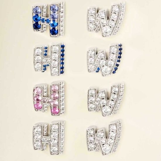 Harry Winston Graffiti Design Stud Earrings