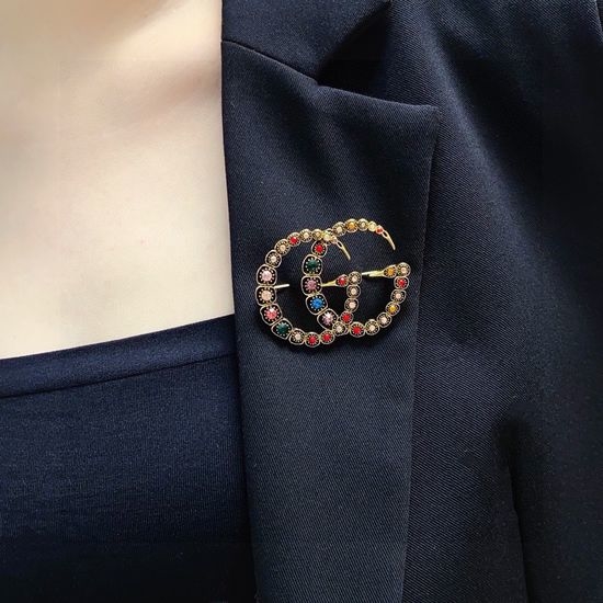 Gucci Retro Colored Diamond Multipurpose Decor Brooch
