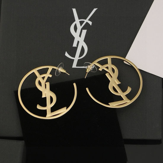 Yves Saint Laurent YSL Elegant Brass Material Brooch