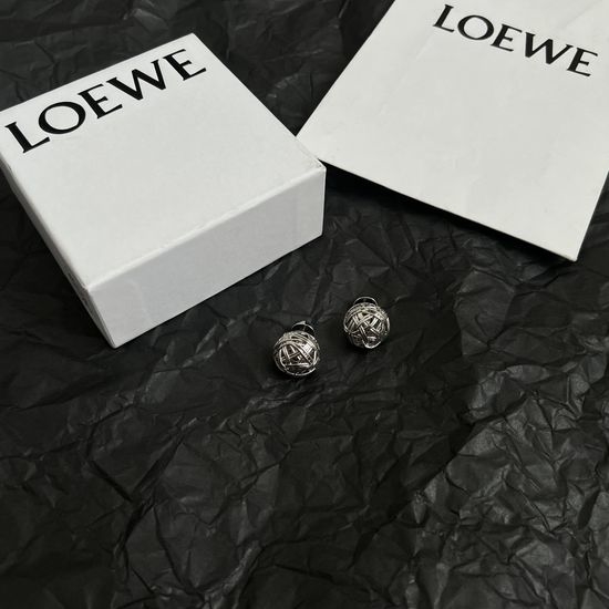 Loewe Delicate Carved Stud Earrings