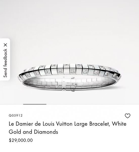 Louis Vuitton LV Premium Gold-plated Bangle