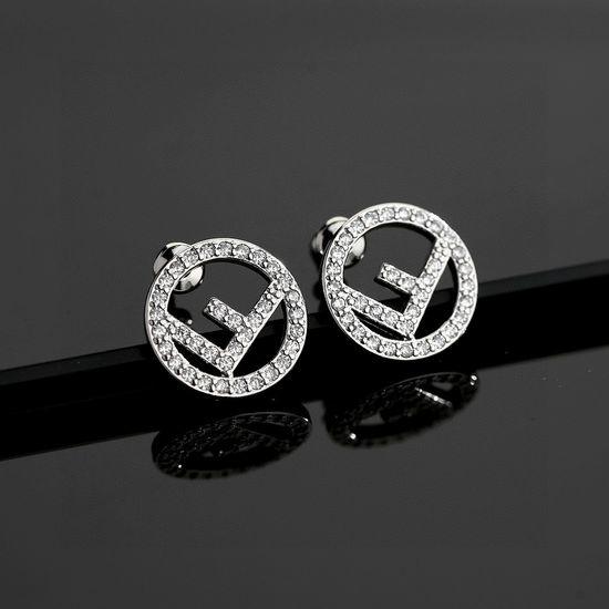 Fendi Letter Design Earrings Classic Daily Jewelry