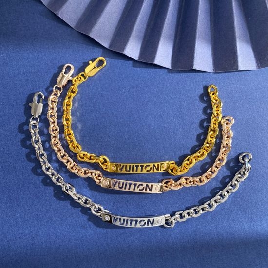 Louis Vuitton LV Hollow Letter Tag Bracelet