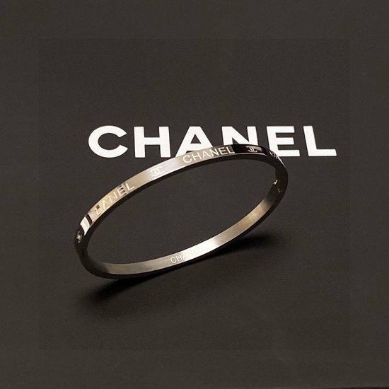 Chanel Sparkle Narrow Cuff Bangle Bracelet