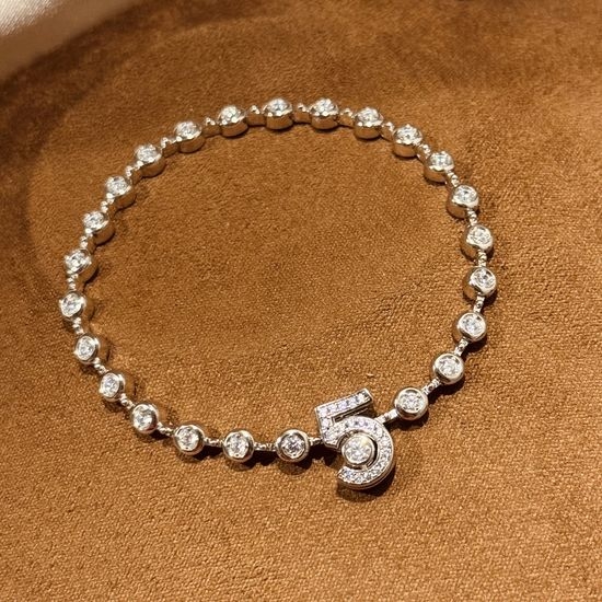 Chanel Five Character Starry 925 Silver Bracelet