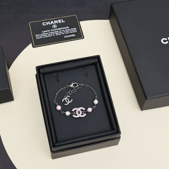 Chanel Colorful Beaded Double C Bracelet