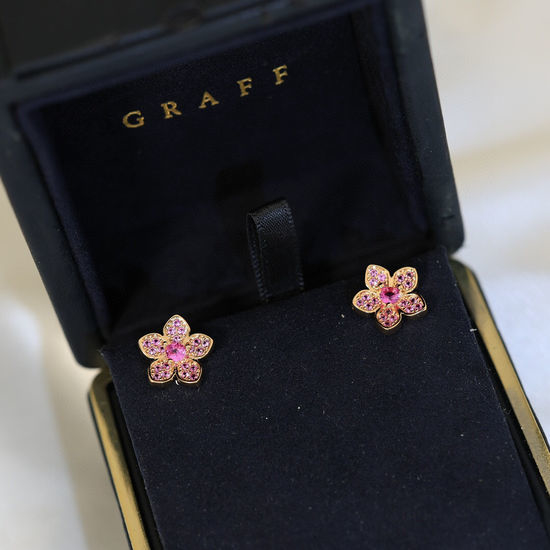 Graff Diamond Flower Stud Earrings