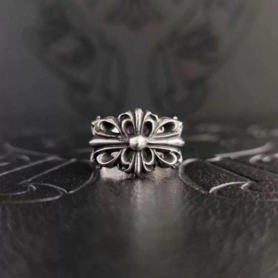 Chrome Hearts Adjustable Vintage Punk Style Ring