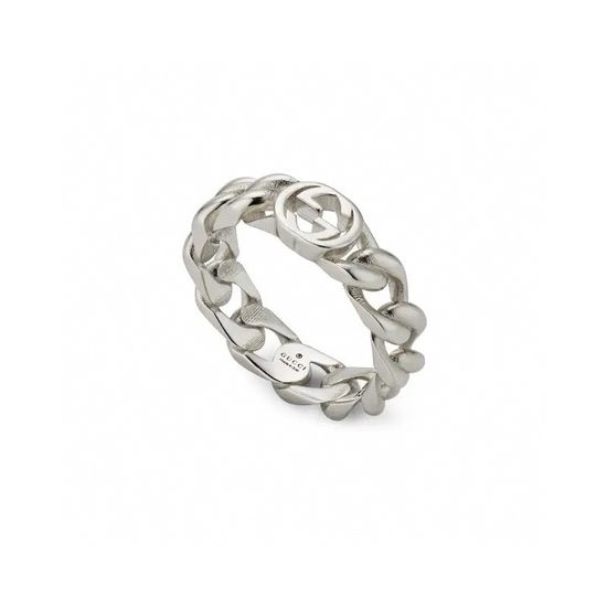 Gucci Interlocking Pattern Simple Ring