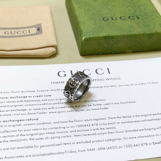 Gucci Retro Double G Ring