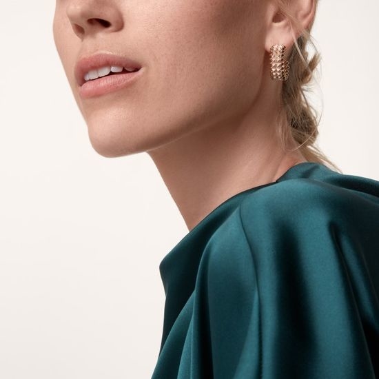 Cartier Double Row Diamond Earrings