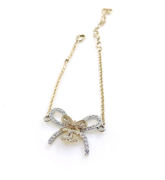 Chanel Two Tone Bow Bracelet