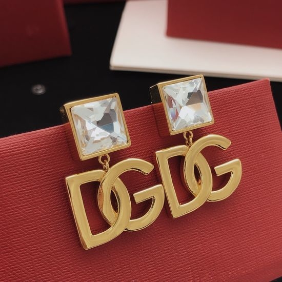 Dolce & Gabbana Square Diamond Stud Earrings